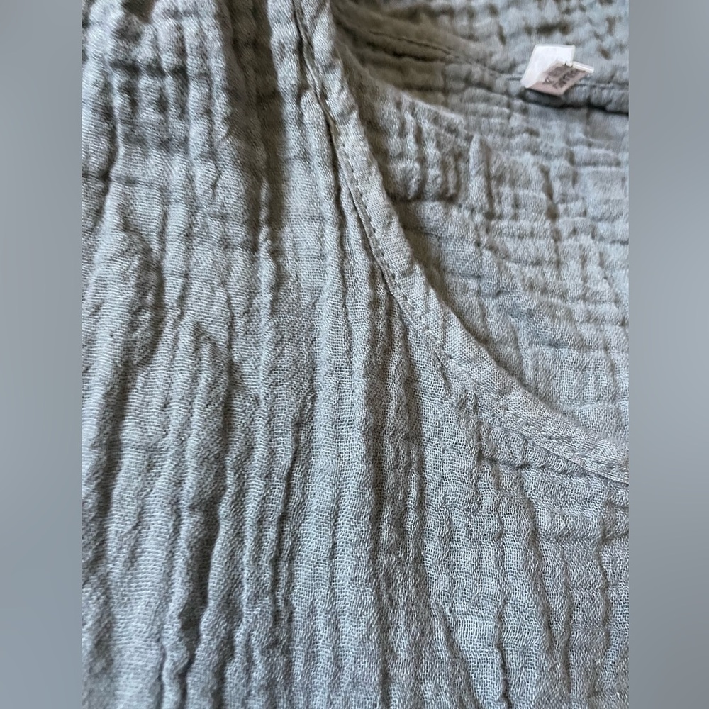Gauze Cotton dress in Gray S/M - Picture 6 of 6